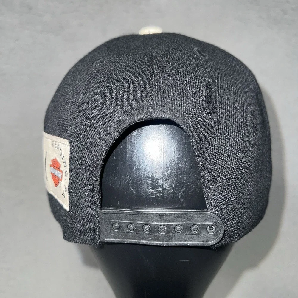 Harley Davidson x Reading Fightin Phils Hat Cap Snapback Mens Black SGA Baseball